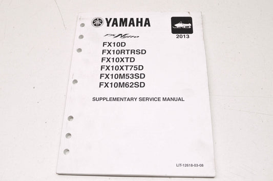 OEM Yamaha LIT-12618-03-08 FX10D/RTRSD/XTD/XT75 Service Manual NOS