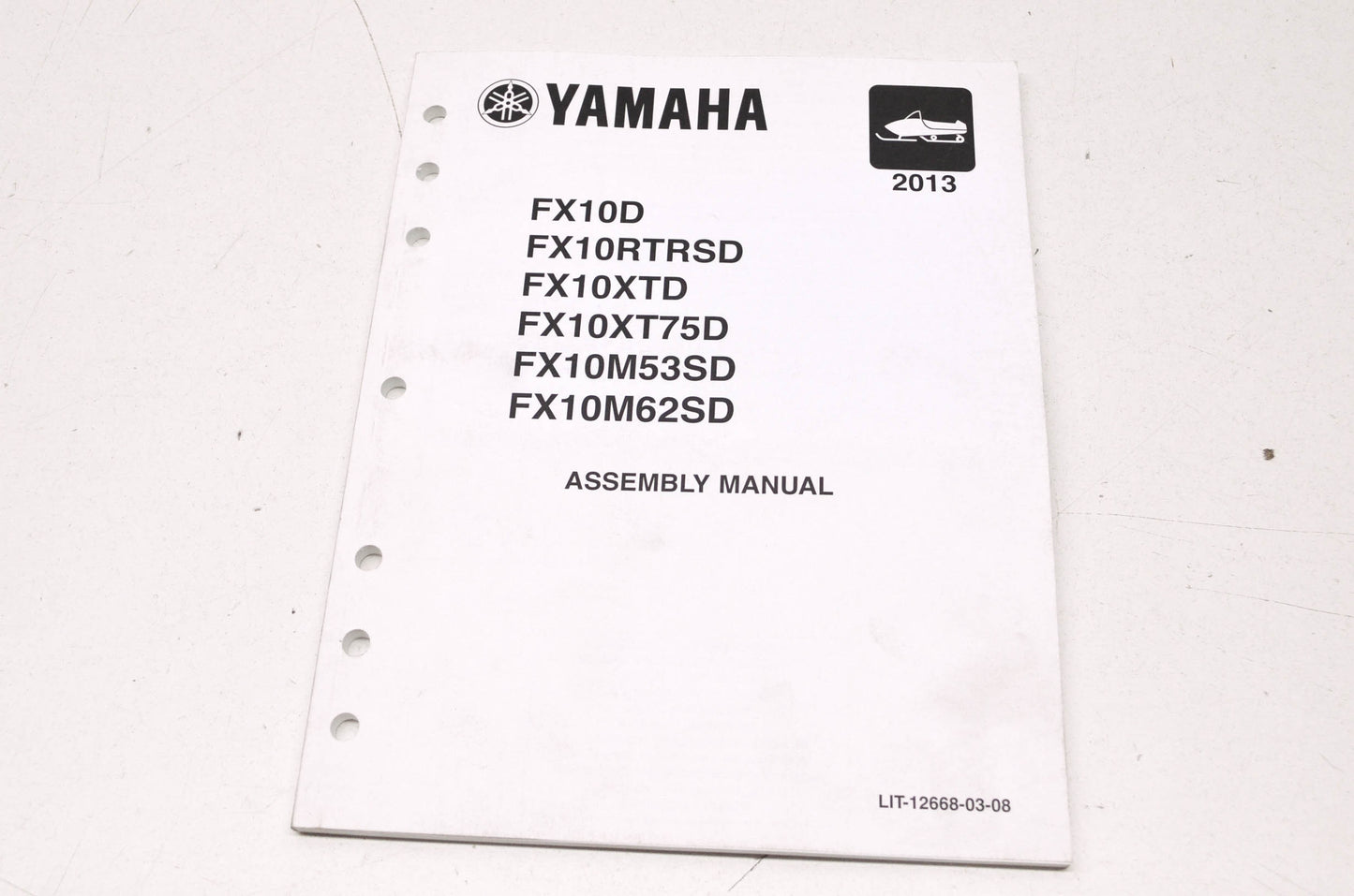 OEM Yamaha LIT-12668-03-08 FX10/RTRSD/XTD/XT75D Assembly Manual NOS