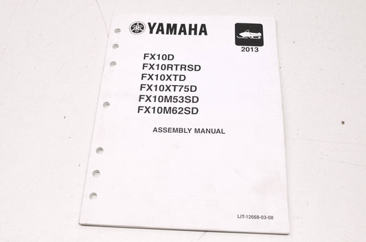 OEM Yamaha LIT-12668-03-08 FX10/RTRSD/XTD/XT75D Assembly Manual NOS