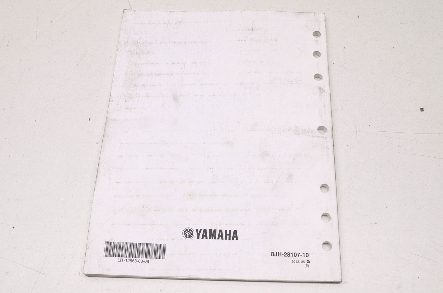 OEM Yamaha LIT-12668-03-08 FX10/RTRSD/XTD/XT75D Assembly Manual NOS