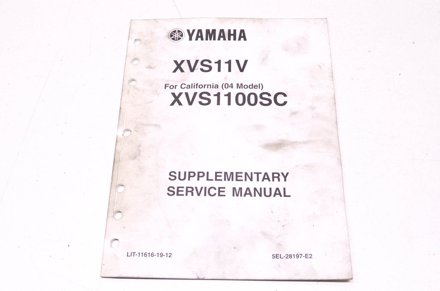 OEM Yamaha LIT-11616-19-12 XVS11V/1100SC Supplement Service Manual