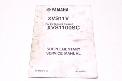 OEM Yamaha LIT-11616-19-12 XVS11V/1100SC Supplement Service Manual
