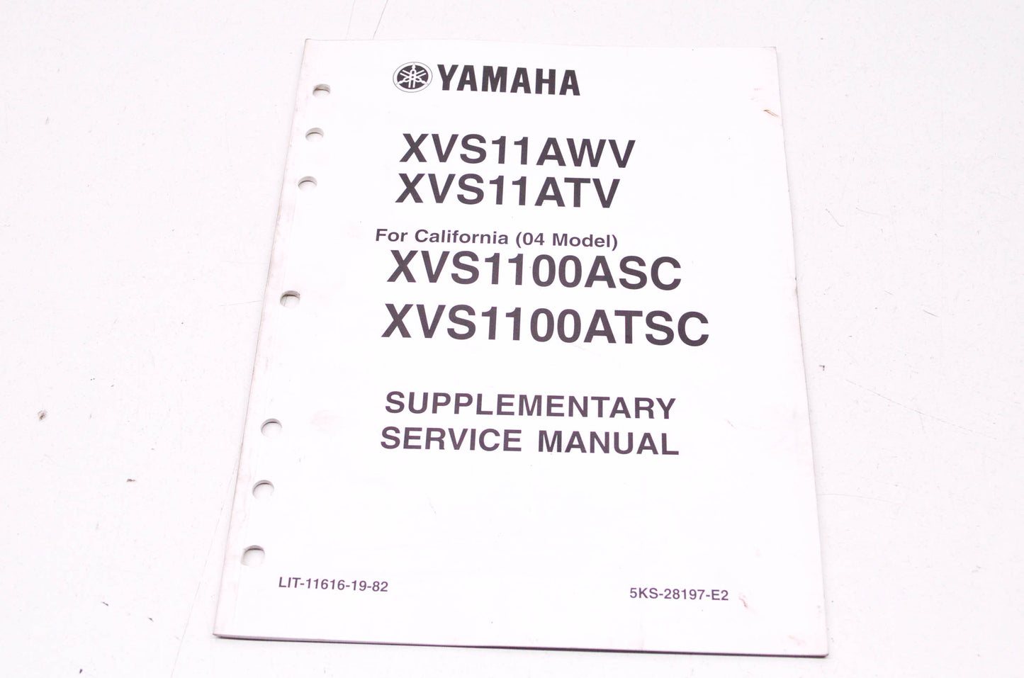OEM Yamaha LIT-11616-19-82 XVS11AWV/ATV/1100ASC Service Manual