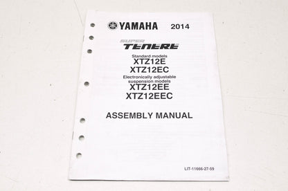 OEM Yamaha LIT-11666-27-59 XTZ12E(C) XTZ12EE(C) Assembly Manual