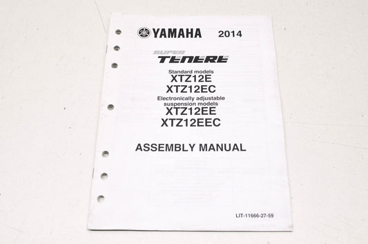 OEM Yamaha LIT-11666-27-59 XTZ12E(C) XTZ12EE(C) Assembly Manual