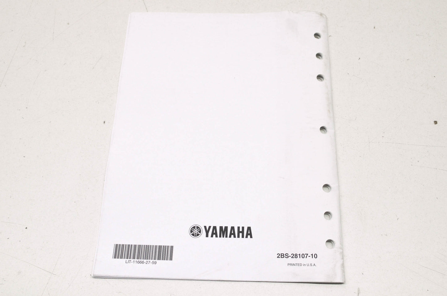 OEM Yamaha LIT-11666-27-59 XTZ12E(C) XTZ12EE(C) Assembly Manual