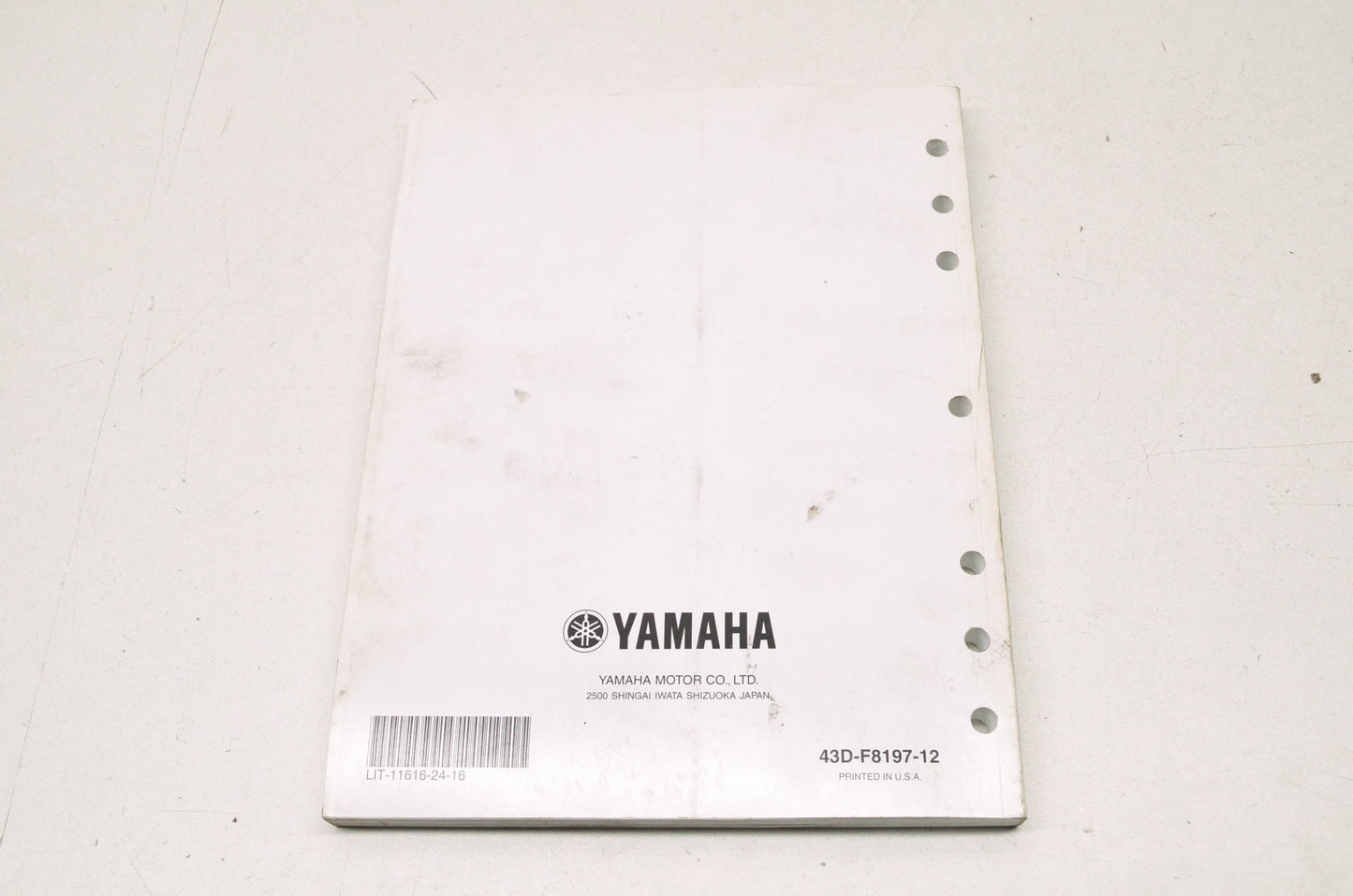 OEM Yamaha LIT-11616-24-16 YFM90RA RAPTOR 90 Service Manual