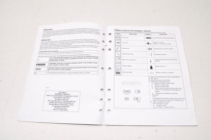 New OEM Yamaha 2012 Super Tenere XTZ12B(C) Assembly Manual NOS
