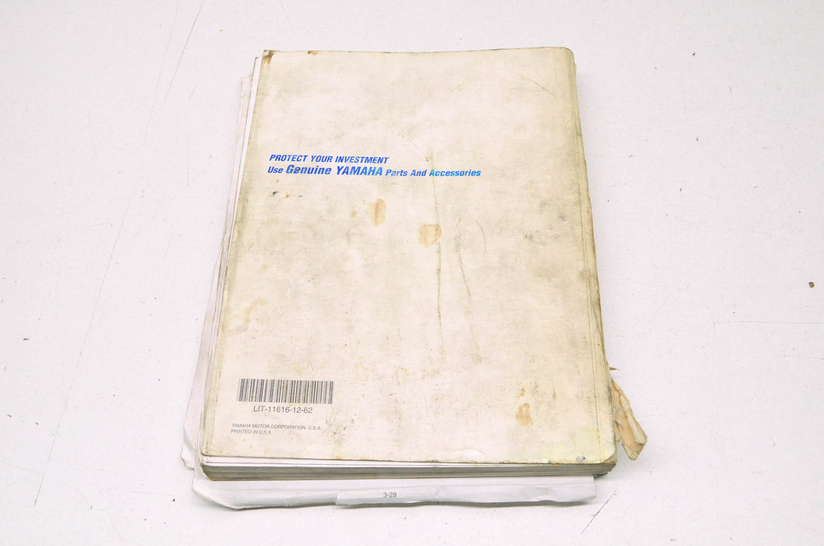 OEM Yamaha LIT-11616-12-62 Service Manual YZF-R6L(C) - P(C) SE