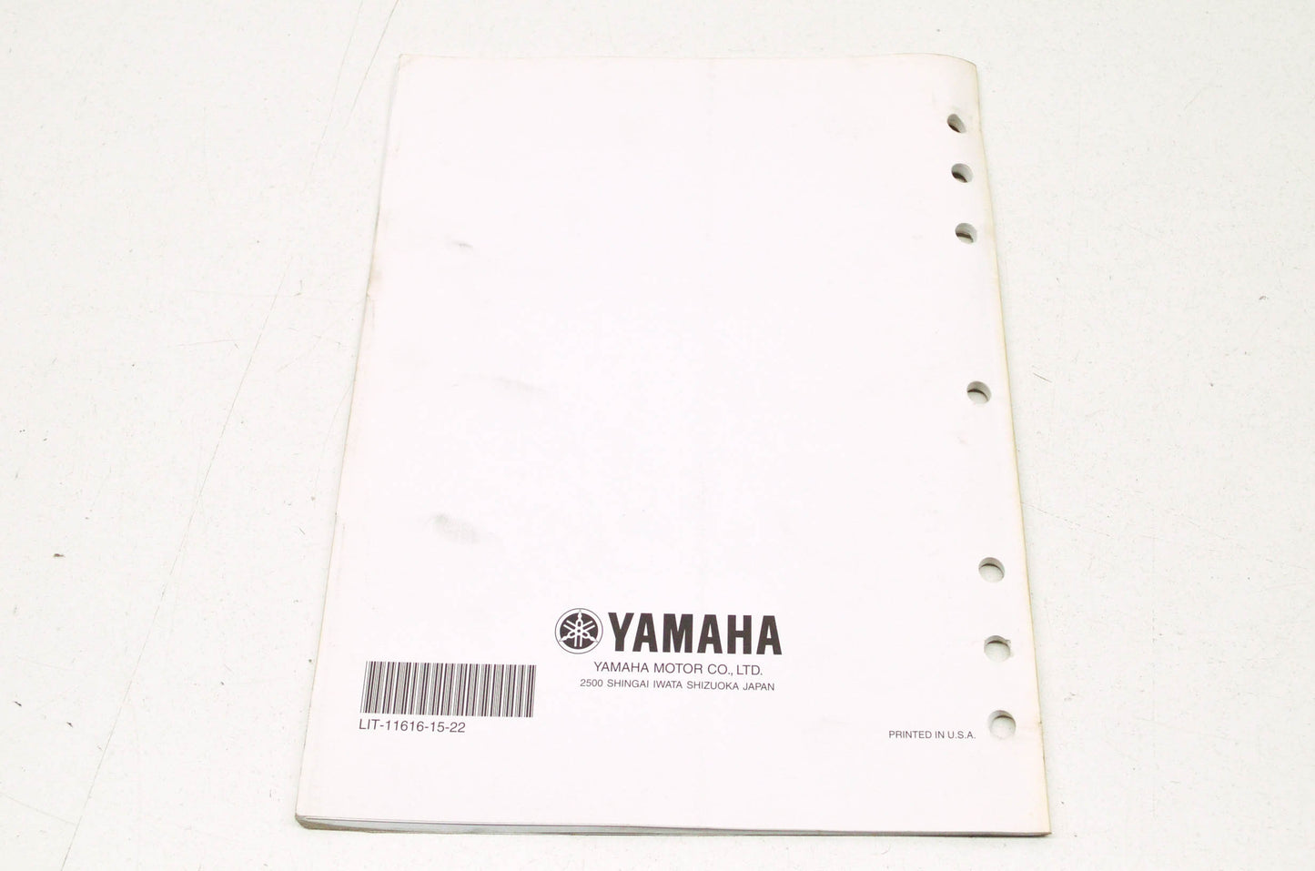 OEM Yamaha LIT-11616-15-22 YFM400FWNP-S Service Manual Supplement