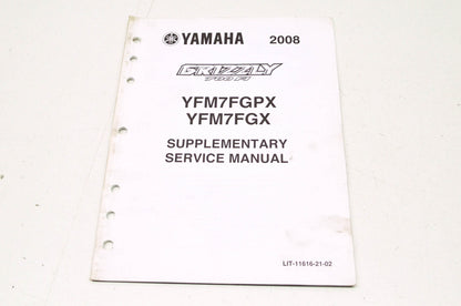 OEM Yamaha LIT-11616-21-02 Service Manual Supplement 08 Grizzly 700 FI