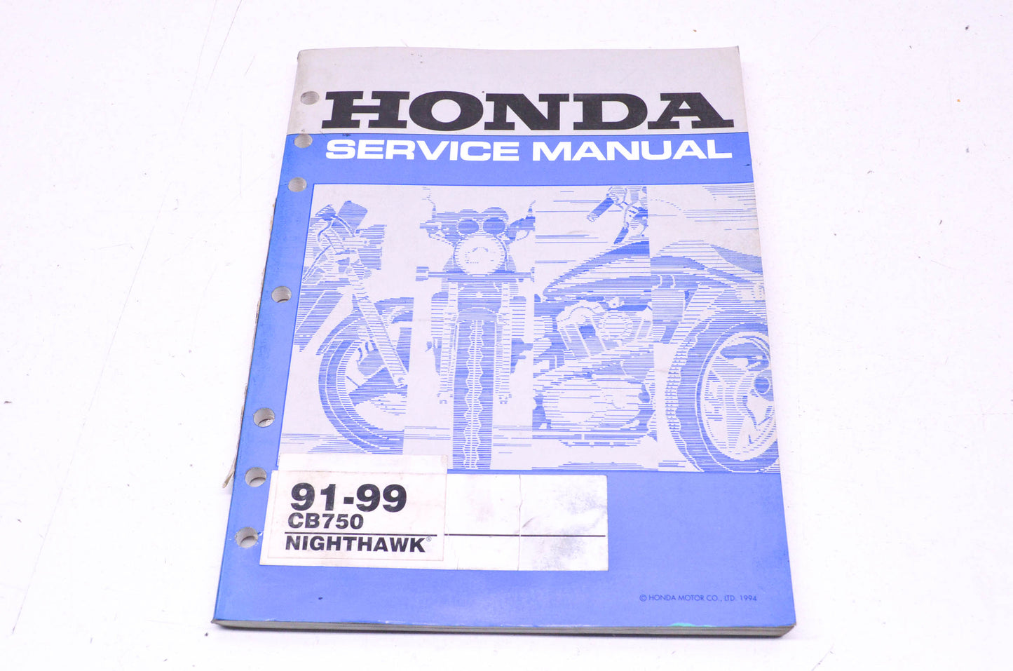 OEM Honda 1991-1999 CB750 Nighthawk Service Manual