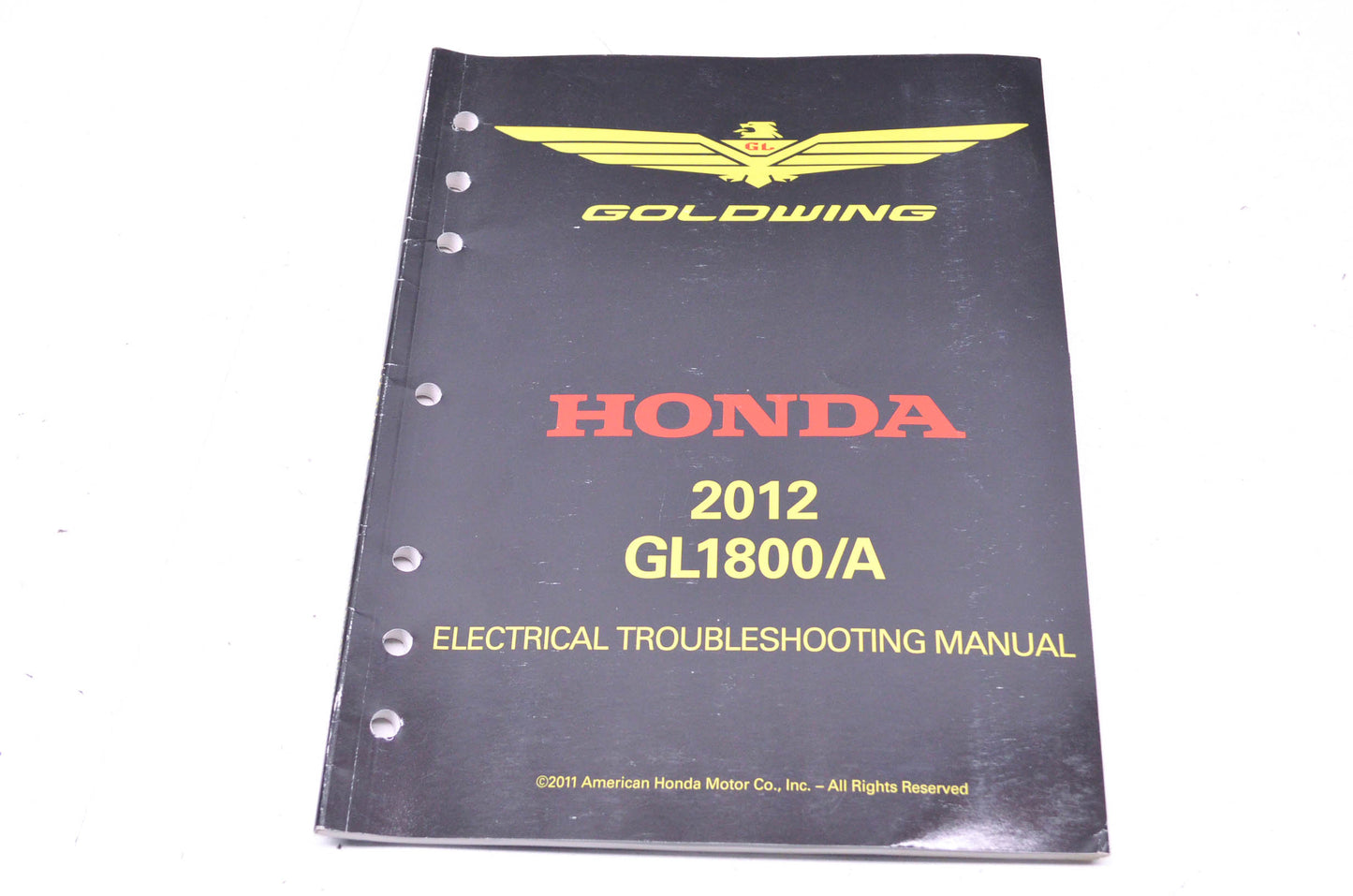 OEM Honda 61MCA60 2012 Gold Wing GL1800/A Electrical Troubleshooting Manual