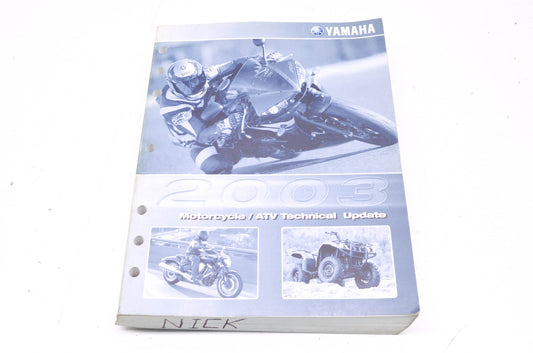 OEM Yamaha LIT-17500-00-03 Technical Update 2003 Motorcycle/ATV