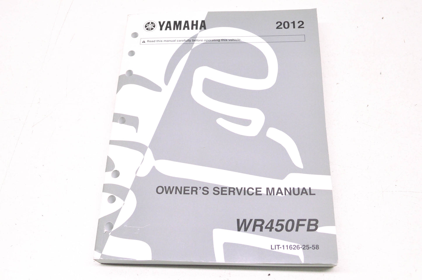 OEM Yamaha LIT-11626-25-58 WR450FB Owner's Service Manual NOS