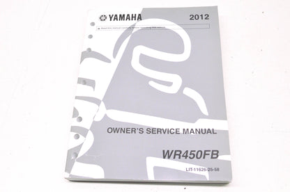OEM Yamaha LIT-11626-25-58 WR450FB Owner's Service Manual NOS