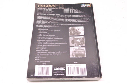 Clymer Polaris Sportsman 600, 700, & 800 Series 2002-2010 Maintenance Troublesho