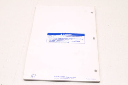 OEM Suzuki 99011-02B82-03A Owner's & Service Manual RM85/LK7 NOS