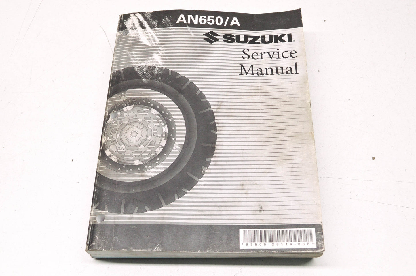 OEM Suzuki 99500-36114-03E Service Manual AN650/A 2003-20
