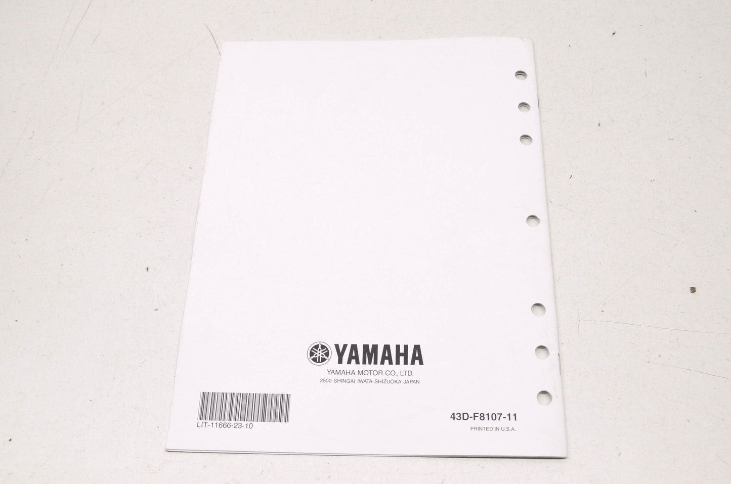 OEM Yamaha LIT-11666-23-10 YFM90RZ Assembly Manual NOS
