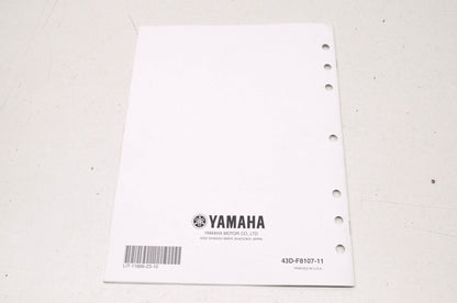 OEM Yamaha LIT-11666-23-10 YFM90RZ Assembly Manual NOS