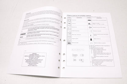 OEM Yamaha LIT-11666-23-19 YFM25RZ Assembly Manual NOS