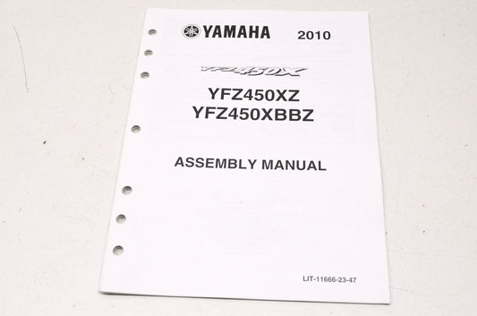 OEM Yamaha LIT-11666-23-47 YFZ450XZ/XBBZ Assembly Manual NOS