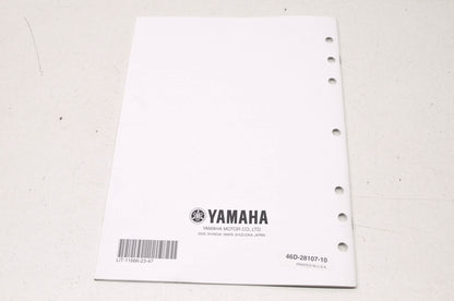 OEM Yamaha LIT-11666-23-47 YFZ450XZ/XBBZ Assembly Manual NOS