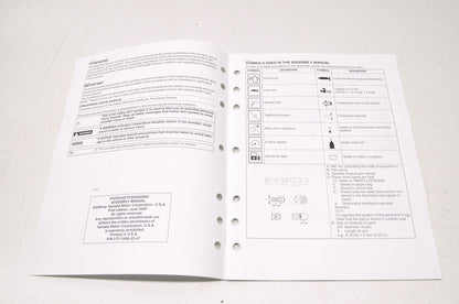 OEM Yamaha LIT-11666-23-47 YFZ450XZ/XBBZ Assembly Manual NOS