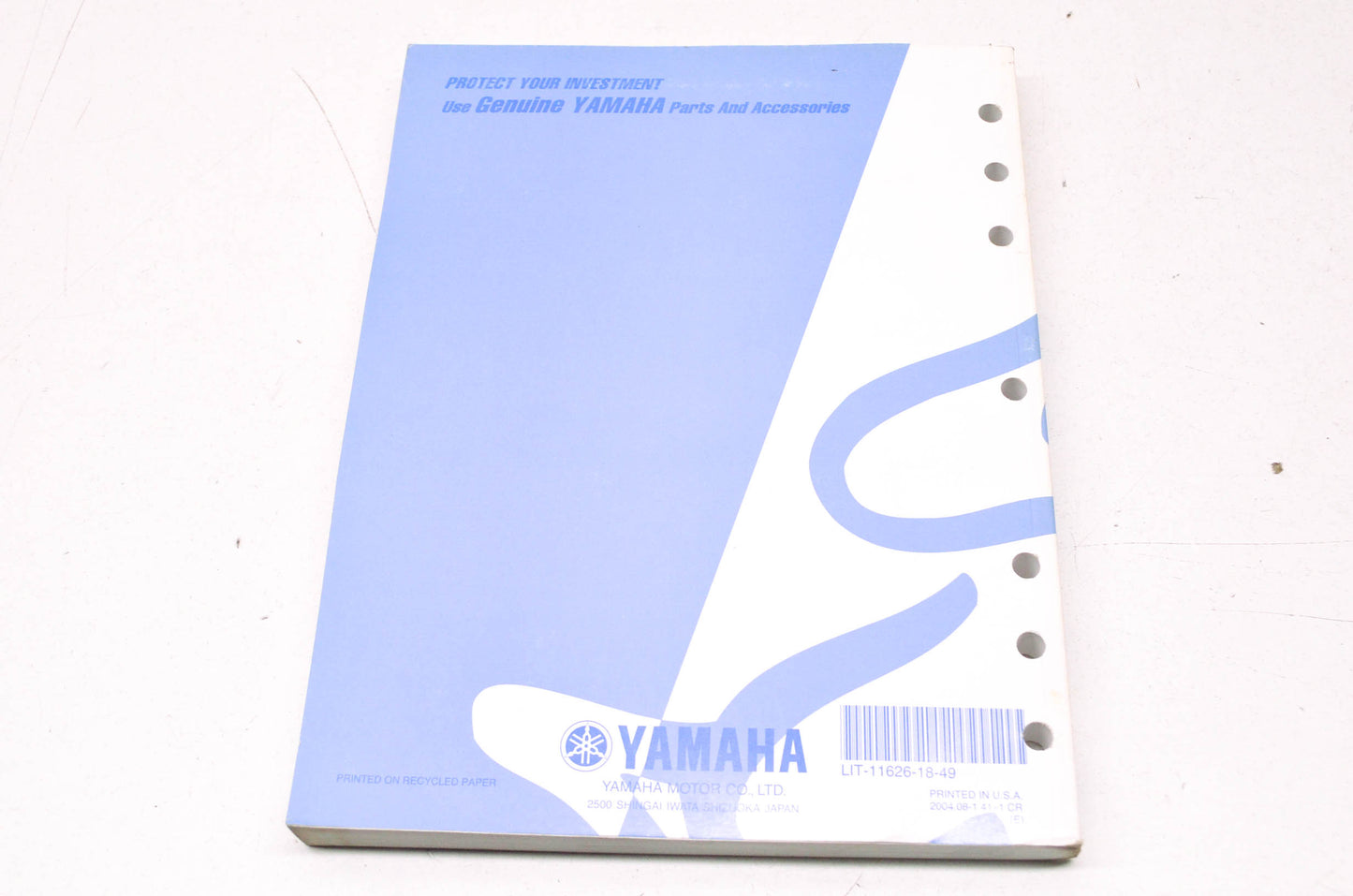 OEM Yamaha LIT-11626-18-49 WR450FT Owner's Service Manual NOS