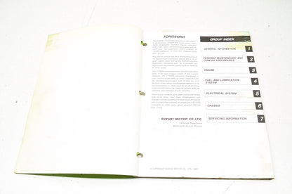 OEM Suzuki 99500-42090-01E Service Manual LT-F250/F