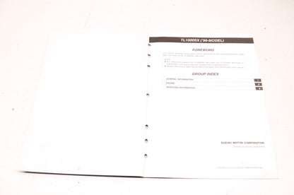 OEM Suzuki TL1000S Supplementary Service Manual
