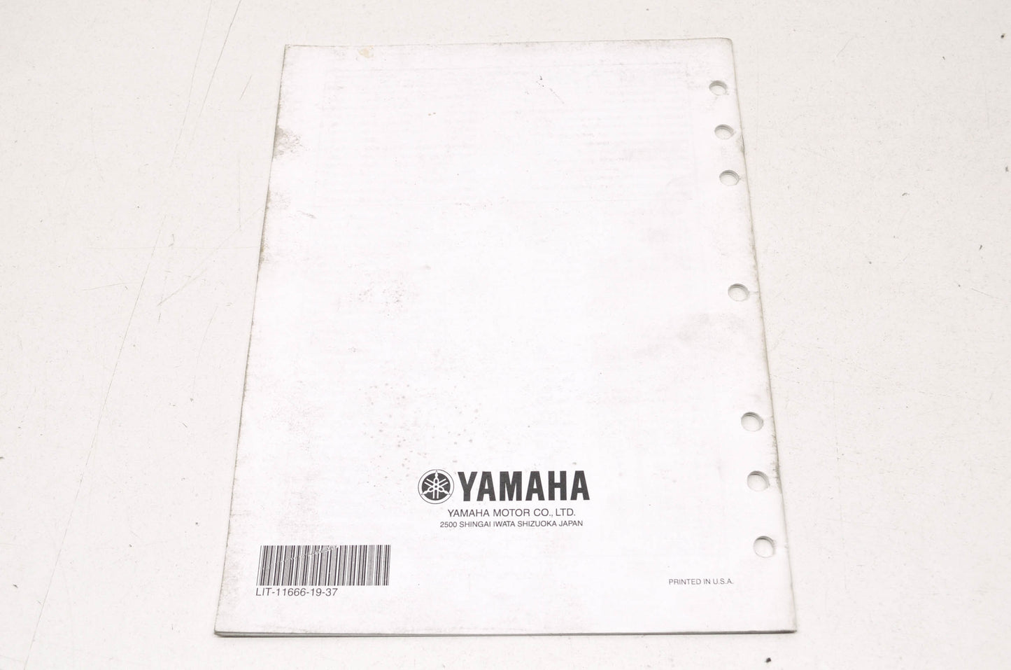 OEM Yamaha LIT-11666-19-37 WR450FV Assembly Manual NOS