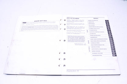 OEM Honda 1985 XR350R Shop Manual