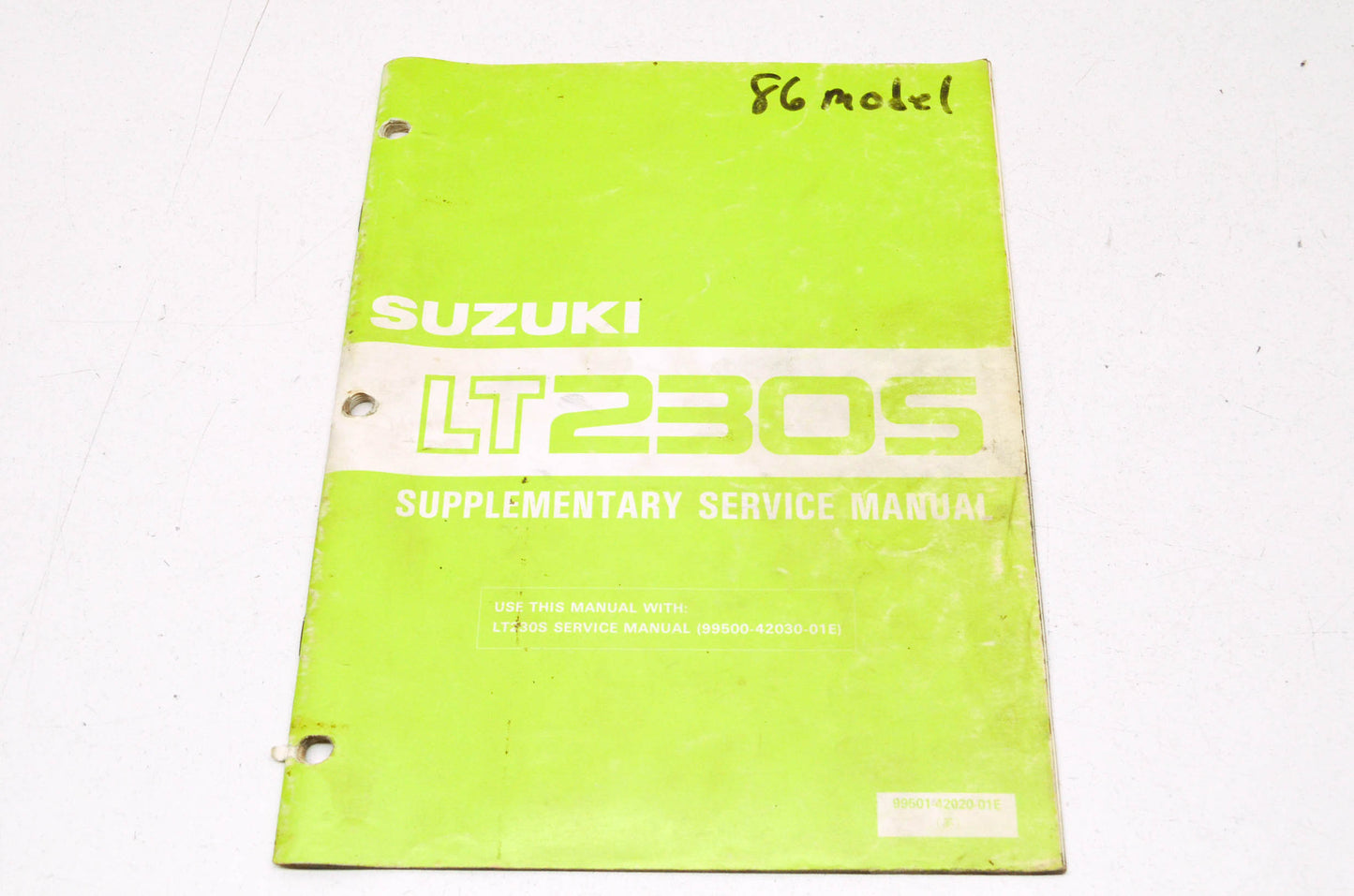 OEM Suzuki 99501-42020-01E LT230S Supplementary Service Manual
