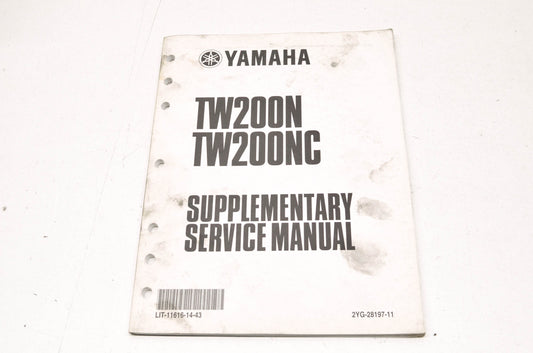 OEM Yamaha LIT-11616-14-43 Service Manual Supplement TW200N(C)-S(C)
