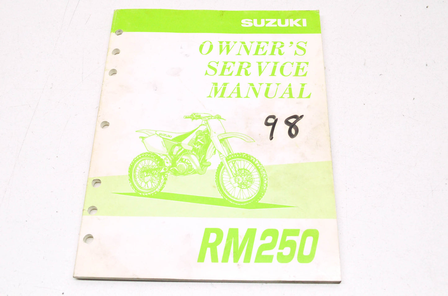 OEM Suzuki 99011-37E52-03A Owner's Manual RM250W 1998