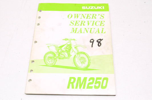 OEM Suzuki 99011-37E52-03A Owner's Manual RM250W 1998