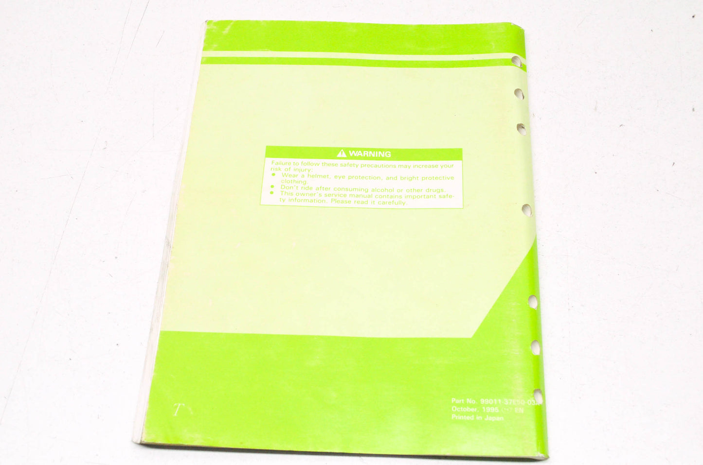 OEM Suzuki 99011-37E50-03A RM250 Owner's Service Manual
