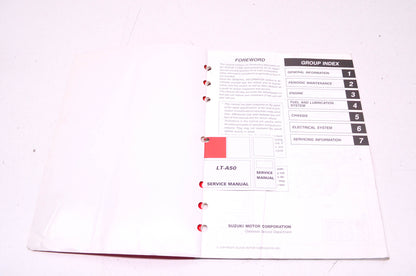 OEM Suzuki 99500-20210-01E Service Manual LT-A50