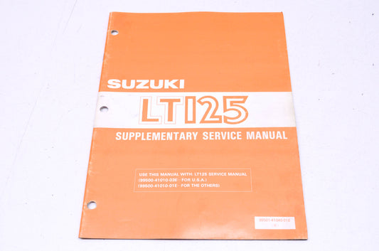OEM Suzuki 99501-41040-01E LT125 Supplementary Service Manual