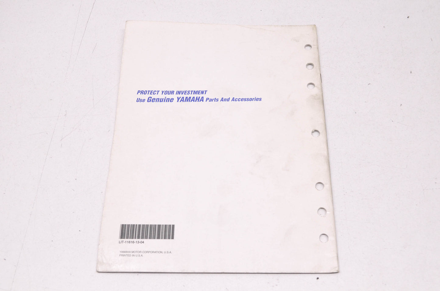 OEM Yamaha LIT-11616-13-04 YFA1 (W-SSC) 'BREEZE' Serv. Manual NOS