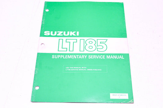 OEM Suzuki 99501-41080-01E LT185 Supplementary Service Manual