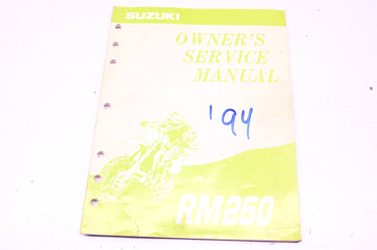 OEM Suzuki 99011-28E51-03A RM250 Owner's Service Manual