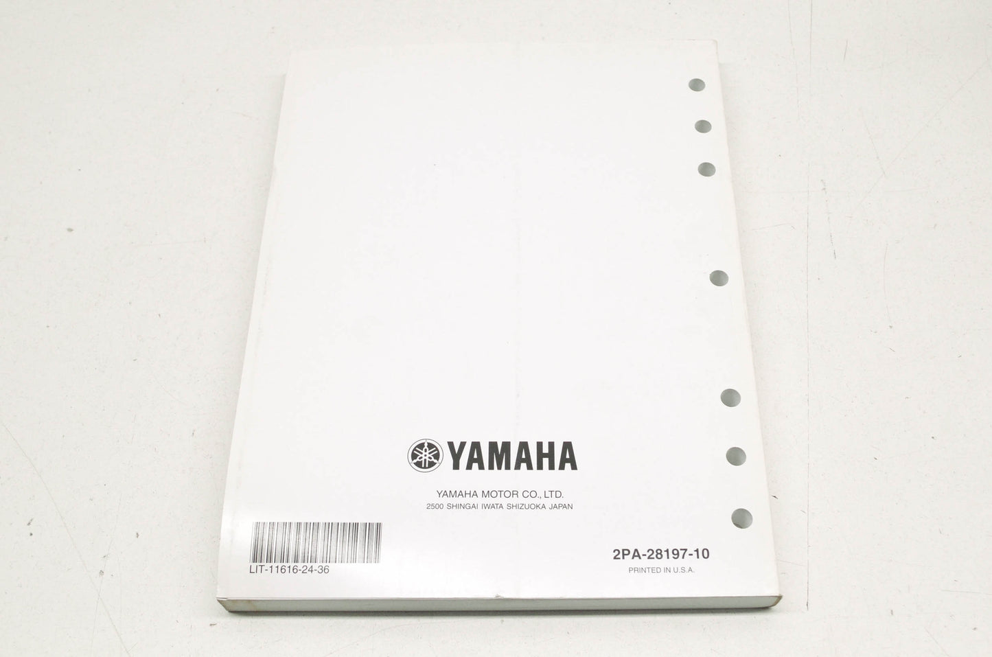 OEM Yamaha LIT-11616-24-36 YFM125RA RAPTOR 125 Service Manual NOS