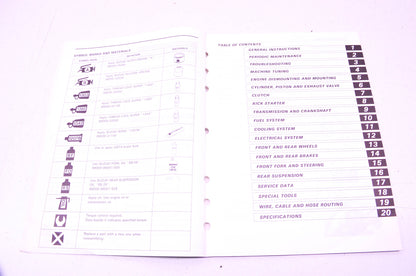 OEM Suzuki 99011-05D58-03A RMX250 Owner's Service Manual