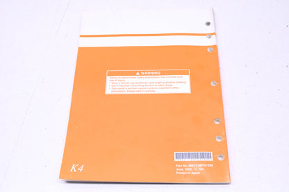 OEM Suzuki 99011-36F53-03A Owner's & Service Manual RM125K4 20