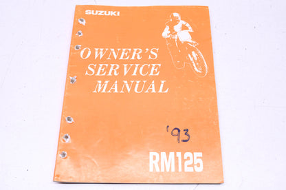 OEM Suzuki 99011-43D51-03A RM125 Owner's Service Manual