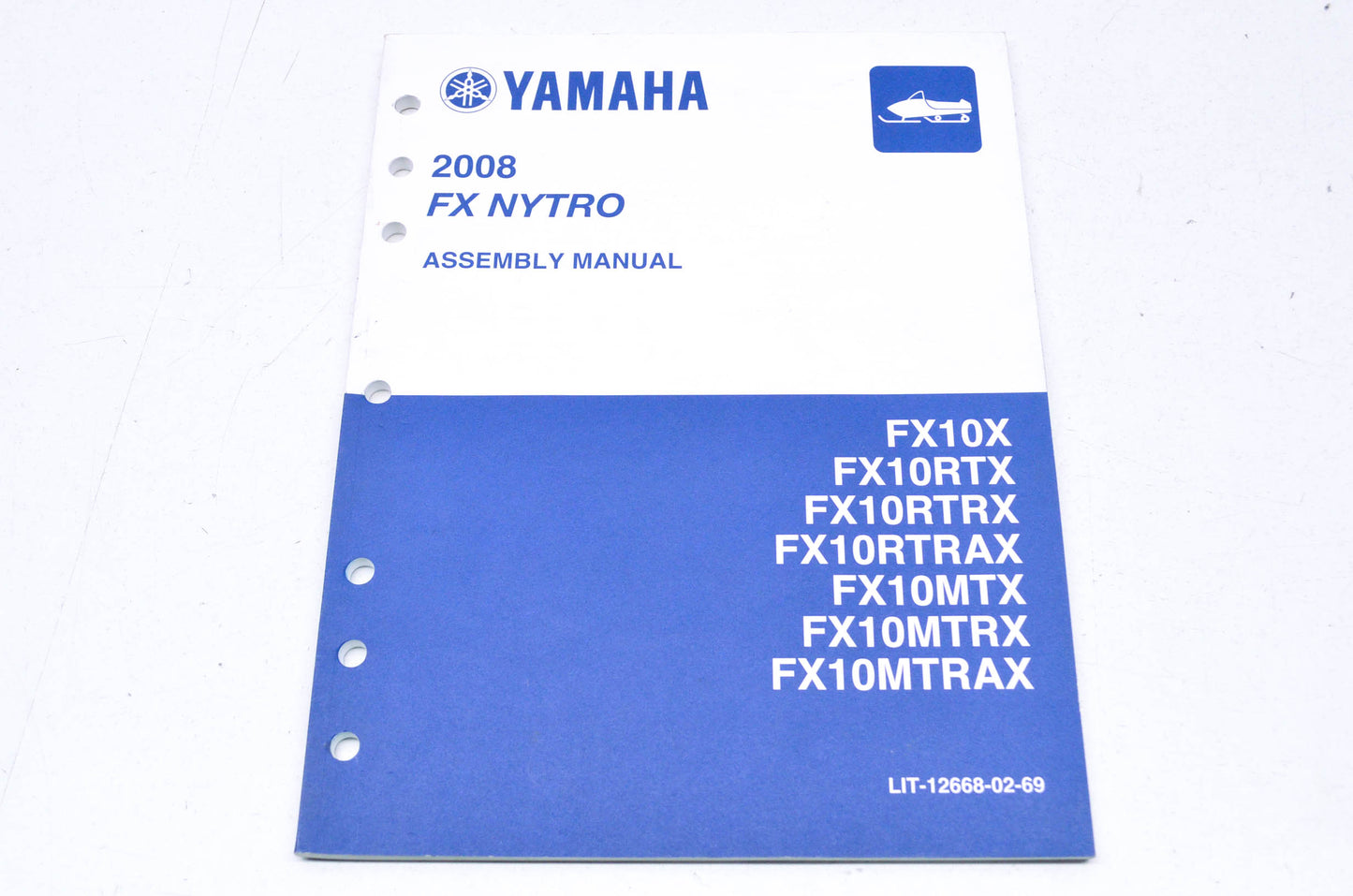 OEM Yamaha LIT-12668-02-69 Assembly Manual 08-12 FX NYTRO NOS