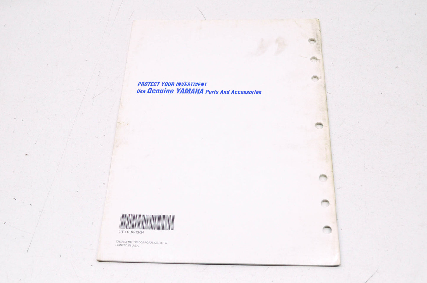 OEM Yamaha LIT-11616-13-34 YFM400NM-N(C) BIG BEAR Service Manual